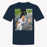 Detroit Football Amon-Ra St Brown Kiss Meme Unisex T-Shirt, Detroit Fan Tee, Funny Football Shirt, Gildan Full Size Color