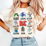 Children's Character Affirmations Shirt, Teacher Characters Shirt, ABC Affirmation Shirt, Kindergarten Shirt, Teacher Appreciation Gift, Vintage The V