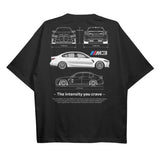 Drive in Style Car-Themed T-Shirts, G80 M3 T-Shirt, G80 M3 Technical Specs T-Shirt, Ride the Style, Racing Shirt, Sport Car Shirt Top Menswear