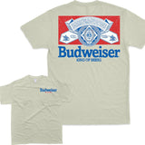 Budweiser Distressed Front and Back Print T-Shirt Casual Fashion Classic Style001