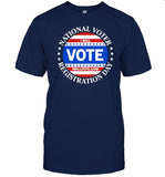 Barack Obama National Voter Registration Day I Will Vote Shirt