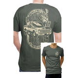 2 Sides - Chevrolet Bucks & Trucks T-Shirt - Vintage Cotton Crewneck Graphic Fan Tee