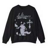 Deftones Tour Sweatshirt, Deftones Band Shirt, Rock Band Shirt Full Size Trending Sweatshirt Cotton Fabric