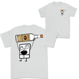 Doodlebob Titoâ€™s Vodka Drawing 2 Sided T-Shirt, Funny Drinking T-Shirt, Summer T-Shirt, Full Color T-Shirt, Unisex T-Shirt, For Men, For Women, Gift For All Menswear Top