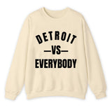 Detroit Vs Everybody Sweatshirt, Vintage Style Detroit Football shirt, Game Day Pullover, Sunday Football