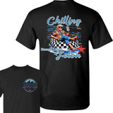 Busch Light -Beer- Chillin Busch Light  Shirt Busch Light 2-Sided Shirt 2024 Shirt Soft Cotton Shirt, Casual Graphic Round Neck T-shirt for Summer, Fa