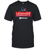 Andre Johnson Wearing Houston Texans Legends Community Chevron Shirt