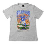 Amon Ra St.Brown Planet Euphoria Football T-Shirt Cotton Short-sleeve Retro Streetwear Tshirt Menswear Top Shortsleeve Underwear