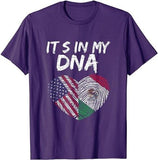 DNA USA Flag American Mexican Flag Mexico T-Shirt