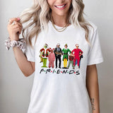 Christmas Friends Movie Characters Sweatshirt, Friends Movie Christmas T-Shirt Sweatshirt Hoodie, Vintage Movie Shirt, Xmas Gift Sweater, Friends Fan