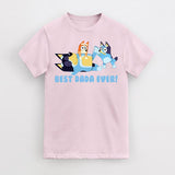 Best Dada Ever Fathers Bluey, Dad Mum Unisex T-Shirt for Mens Women