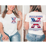 Custom Year FAFO Proud Member Gen X 2 Side T-shirt, 1965-1980 Hose Water Gen X Shirt, Proud Member Flag Generation Shirt Style001