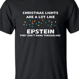 Christmas lights don't hand themselves- men's t-shirt Cotton Menswear Top Tshirt