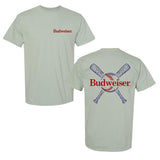 Budweiser cross bats casual fit t-shirt, trending summer 2024 tee, sustainable fashion tee Style001