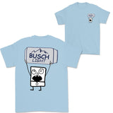 Doodlebob Busch Light Beer Essential 2 Sided T-Shirt  Funny Drinking T-Shirt  Summer T-Shirt  Full Color  Unisex  Perfect Gift for Men & Women