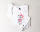 Blue Floral diet dr pepper Soda Can Sweatshirt, Diet Dr Pepper Shirt,  Coquette Soda Sweatshirt, Coquette Bow Sweater, Popular Coquette Sweatshirt, Co