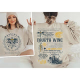 Basgiath War College 2-Sided Sweatshirt, Fourth Wing Shirts, The Empyrean Series, Violet Sorrengail Fantasy Book Shirt, Fourth Wing Merch, Bookish Mer