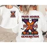 Custom Est.Year 1965-1980 GenX 2 Side Halloween Shirt, GenX T-shirt, Proud Member The Generation X Shirt Style001
