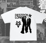 Destroy lonely graphic t-shirt