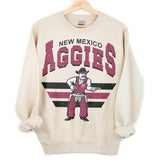 28. New Mexico State Aggies Vintage NCAA Sweatshirt, University Team Shirts, Classic Apparel Gift for Football Fans