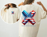 Custom Year Gen X 2 Side T-shirt 1965-1980 Flag X Proud Member Shirt Style001