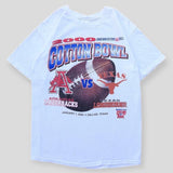 2000 VTG Arkansas VS Texas Cotton Bowl, Tshirt Top Round Neck