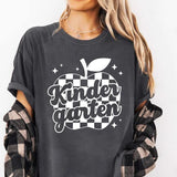 Comfort Kindergarten Teacher Shirt, Apple Teacher Shirt, Back To School Oufits, First Day of School Clothing, Groovy Teacher Graphic Tee Casual Comfy