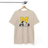 All Teams NCAA Football Snoopyy Sand Color T-Shirt, Cute Sand Color Football Shirt, Classic Fit Unisex Men Women Tee