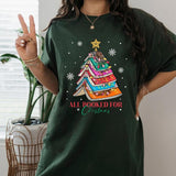 Acotar All Booked for Christmas Sweatshirt, Book Christmas Tree Shirt, Dark Romance Merch, Fantasy Book, Book Lover Gifts, Bookish Merch, Dark Romance