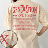 Customize Gen X Raised On Hose Water And Neglect T-Shirt - Casual Fitted Shirt for Any Occasion