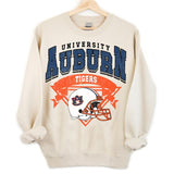 21. Auburn Tigers Vintage NCAA Sweatshirt, University of Auburn Fan Hoodie, Classic Sports Clothing Collection