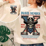 Custom Est.1966 FAFO Generation X 2 Side Shirt - GenX 1965-1980 Hoodies - Vintage Skull Flag GenX Shirt Classic Cotton Style001