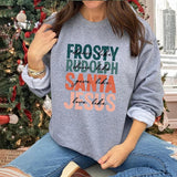 Dance Like Frosty Shine Like Rudolph Give Like Santa Love Like Jesus Sweatshirt, Christmas Sweatshirt, Religious Christmas Shirt