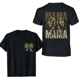 Camo Mama Coquette Bow Hunting 2 Sides Shirt for Mom, Mama T-shirt, Old School Camo Hoodie and Sweatshirt, Full Color and Size for All, Girls Camo Bow