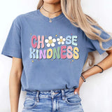 Choose Kindness Teacher Shirt, Comfort Colors Groovy Teacher Shirt, Back To School Shirt for Teacher, Be Kind Shirt, Mental Health Matter Casual Comfy