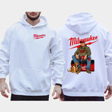 Camo Trump Milwaukee Fuel Drill Hoodie 2-Sided, Men's Hunting Hoodies, Dog Hunt Sweatshirt, Unisex Hunter Tops, Classic Casual Menswear