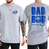 Bud Light Dad Bod Powered By Bud Light 2-Sided T-shirt for Men, Men's Beer Drinking Tees, Funny Drink Top for Daddy, Soft Cotton Classic Menswear