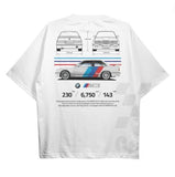 Drive in Style Car-Themed T-Shirts, E30 M3 BluePrint T-Shirt, E30 M3 BluePrint Technical Specs T-Shirt, Racing Shirt, Sport Car Shirt Menswear Top