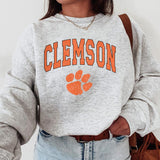 26. Clemson Tigers NCAA Vintage Football Sweatshirt, University Sports Team Gear, Cotton Sweater Gift for Men and Women