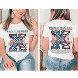 Custom Est.Year FAFO Flag X 1965-1980 GenX 2 Side Shirt, Generation GenX T-shirt, Proud Member The True FAFO Generation X Shirt