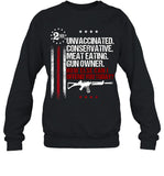 2Nd Unvaccinated Conservative Meat Eating Printed Men'S T-Shirt