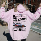 Classic Porsche 911 GT3 RS Hoodie, Unisex, Menswear, Street Racing Shirt, Car Hoodie, Boyfriend Gift Gildan Hoodie