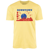 Downtown Bowl - San Jose, CA - Vintage Bowling Alley - Unisex T-Shirt