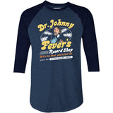 Dr. Johnny Fever's Record Shop - 3/4 Sleeve Raglan T-Shirt