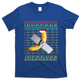 Duct Tape Banana Art Ugly Christmas Sweater Funny Santa Hat Gift T-Shirt