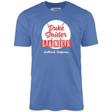 Duke Snider Lanes - Fallbrook, CA - Vintage Bowling Alley - Unisex T-Shirt
