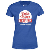 Duke Snider Lanes - Fallbrook, CA - Vintage Bowling Alley - Women's T-Shirt
