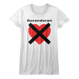 Duran Duran Heartx Womens T-Shirt