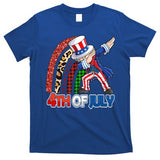 Dabbing Uncle Sam Rainbow 4th Of July Patriotic Gift T-Shirt