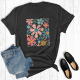 Retro Boho Flowers Graphic Tee